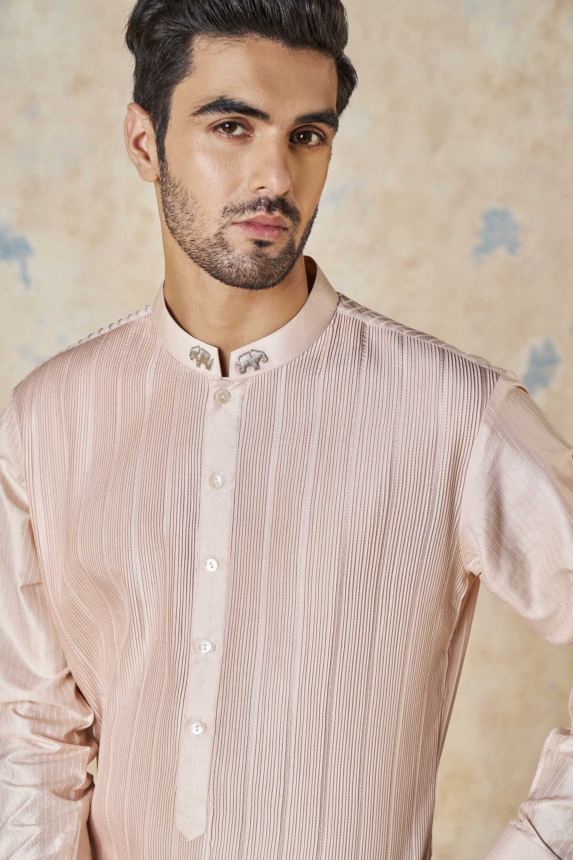 Sifar Silk Kurta - Pink, Pink, image 6