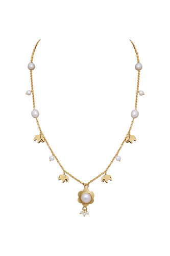 Haathi Necklace With Pearls, , image 1