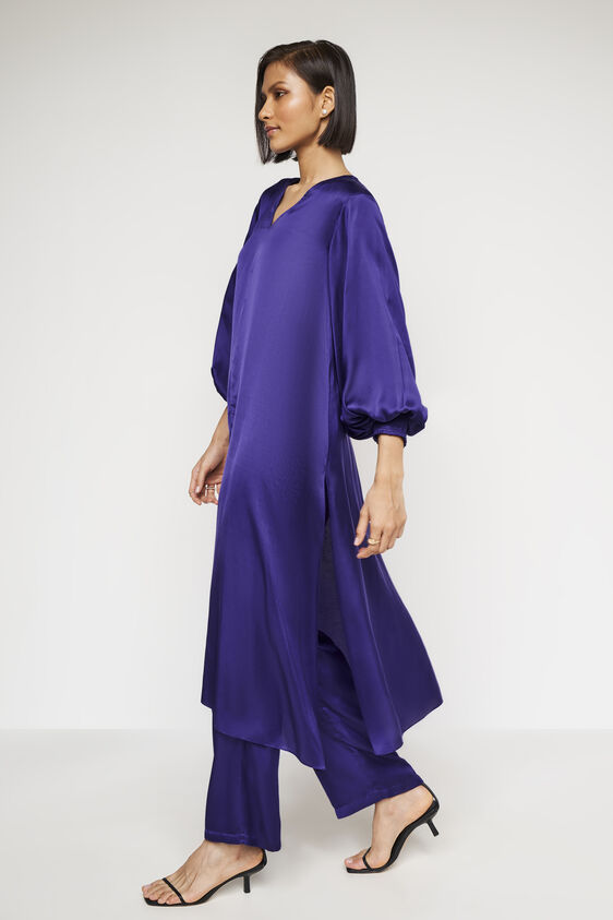 Norma Kurta Set, Purple, image 1
