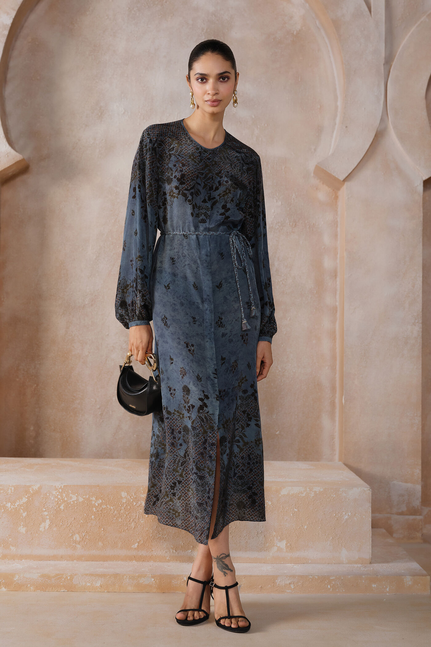 Jazal Dress - Blue