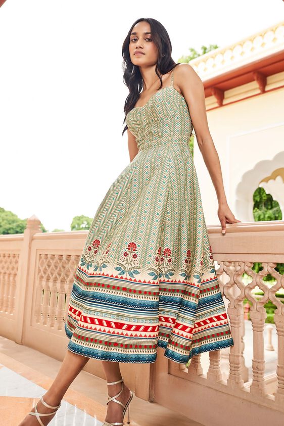 Reeja Dress-Sage, Sage, image 1
