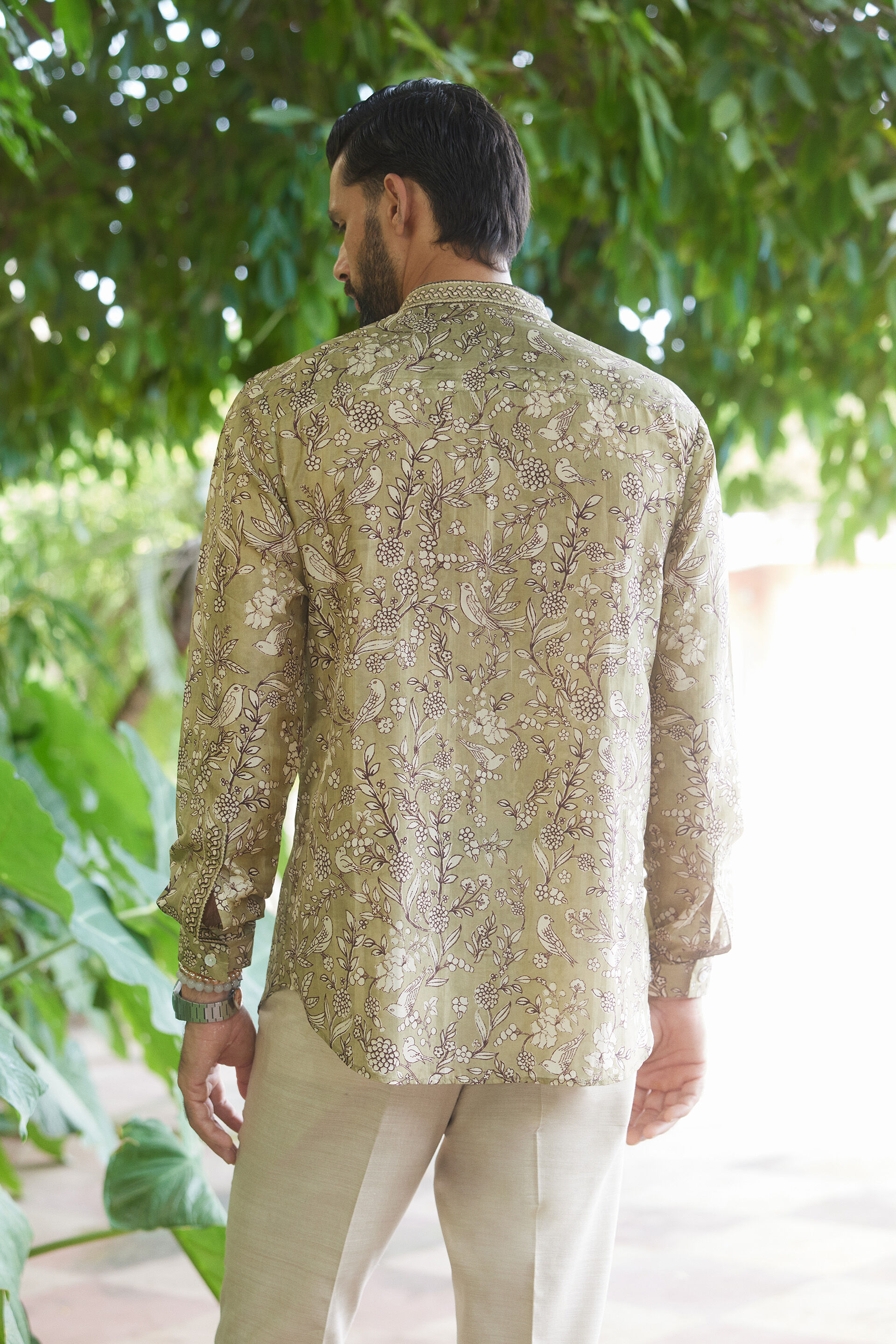 Nirvan Silk Shirt - Sage