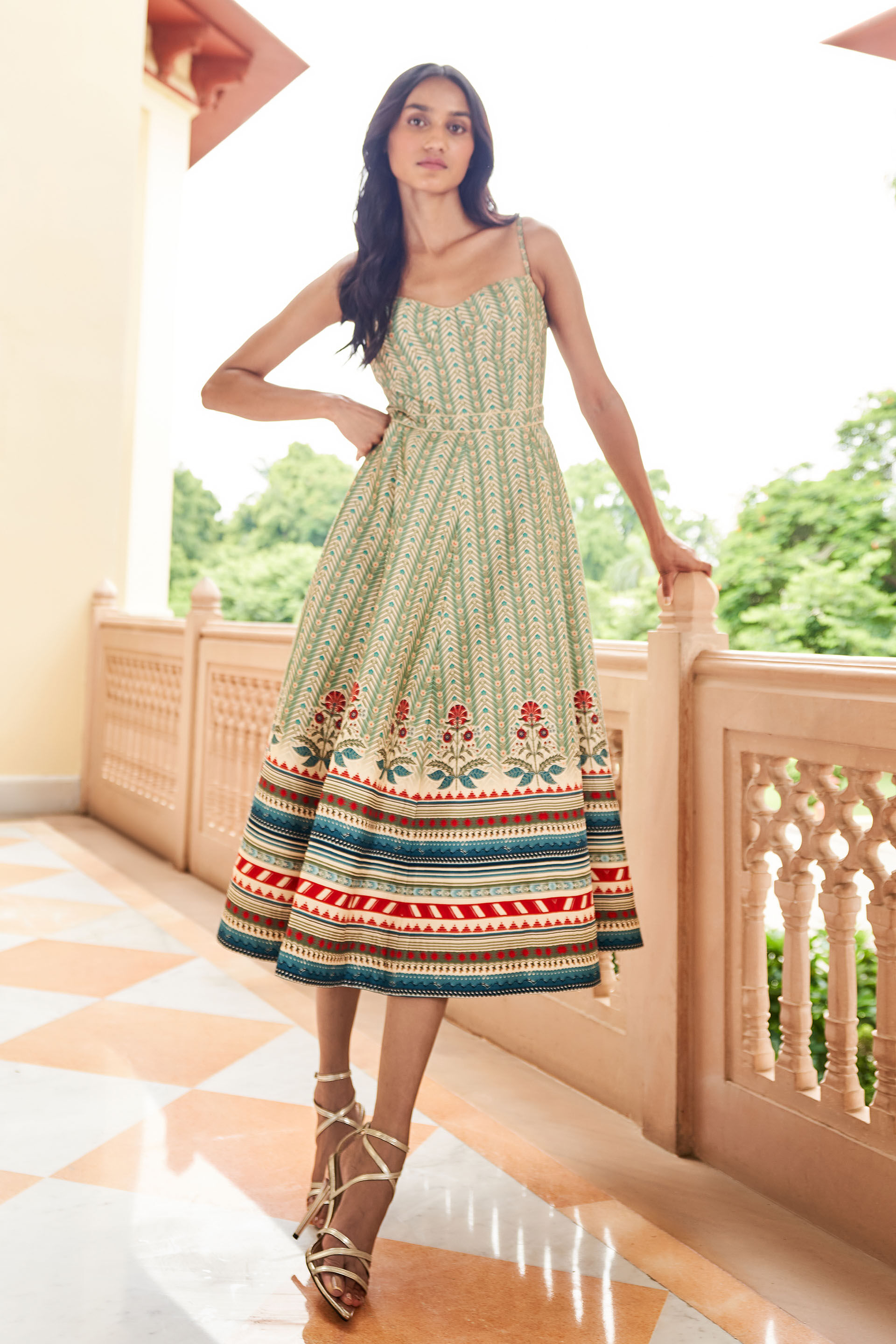 Reeja Dress-Sage