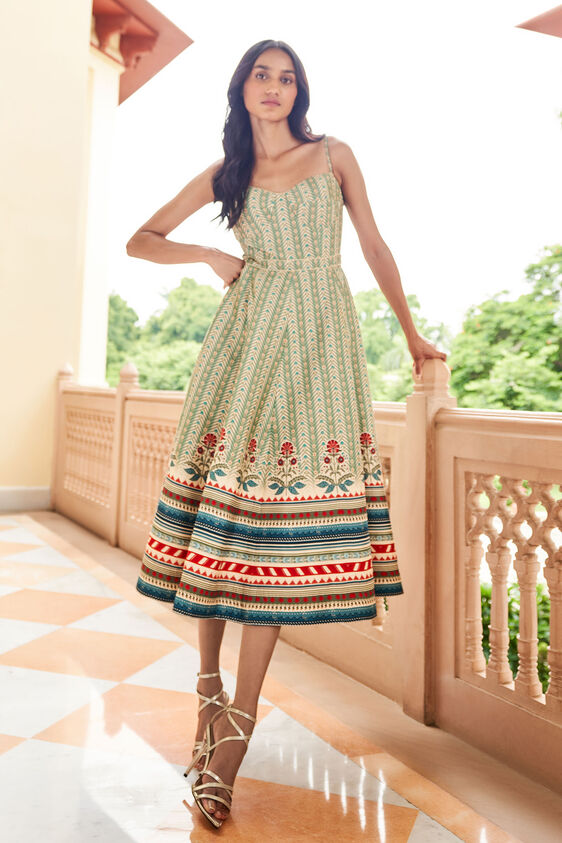 Reeja Dress-Sage, Sage, image 2