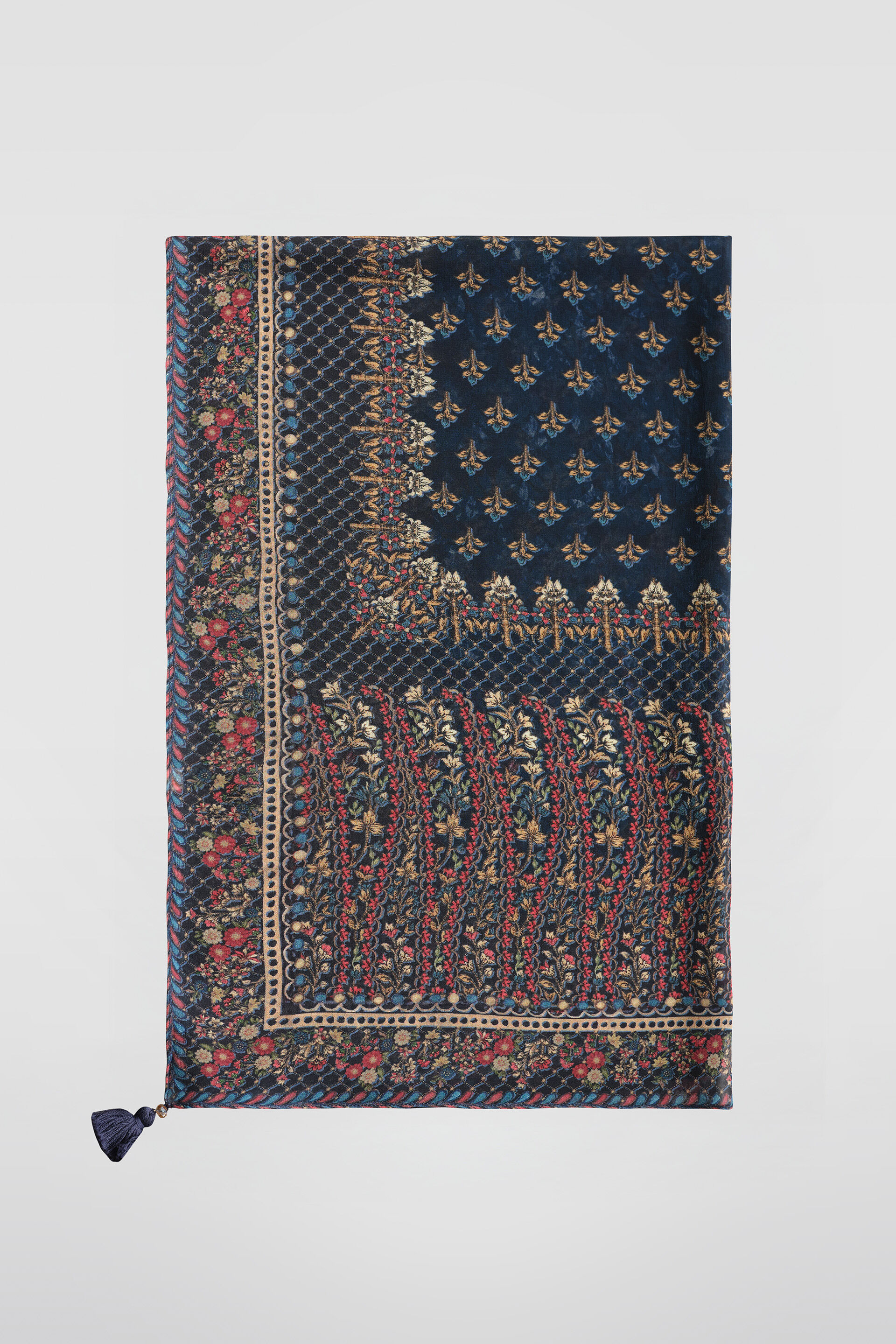 Sarisha Stole - Blue, Blue, image 3