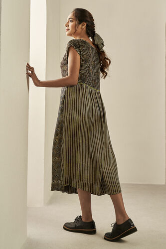 Bazaar Boat Neck Dress - Brown, Brown, image 2
