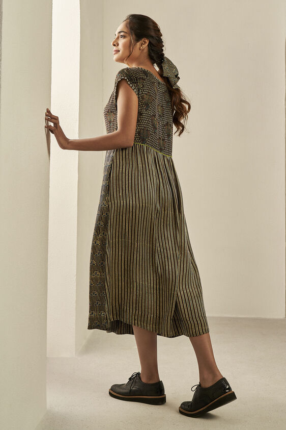 Bazaar Boat Neck Dress - Brown, Brown, image 2