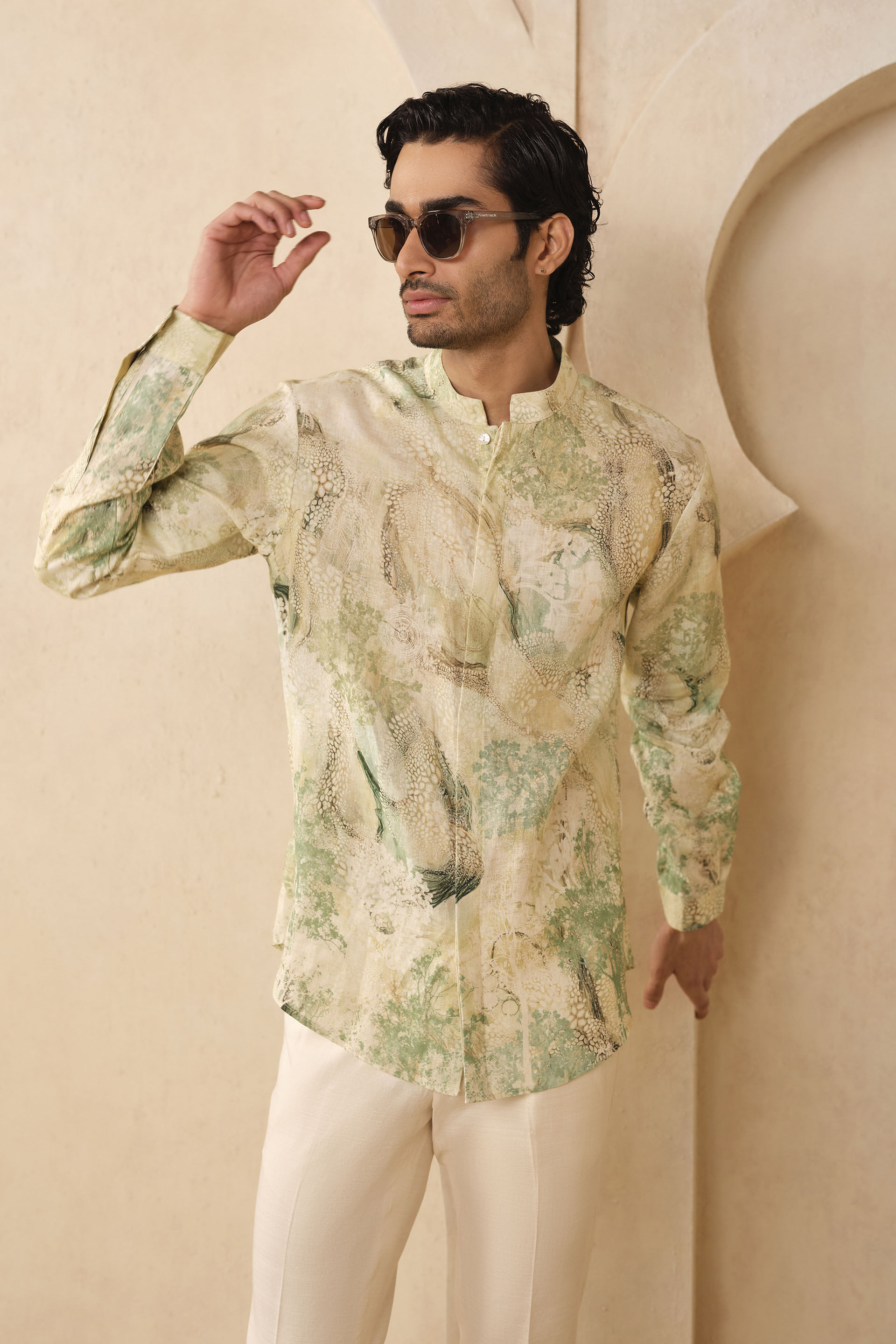 Yashas Linen Shirt - Sage, Sage, image 5