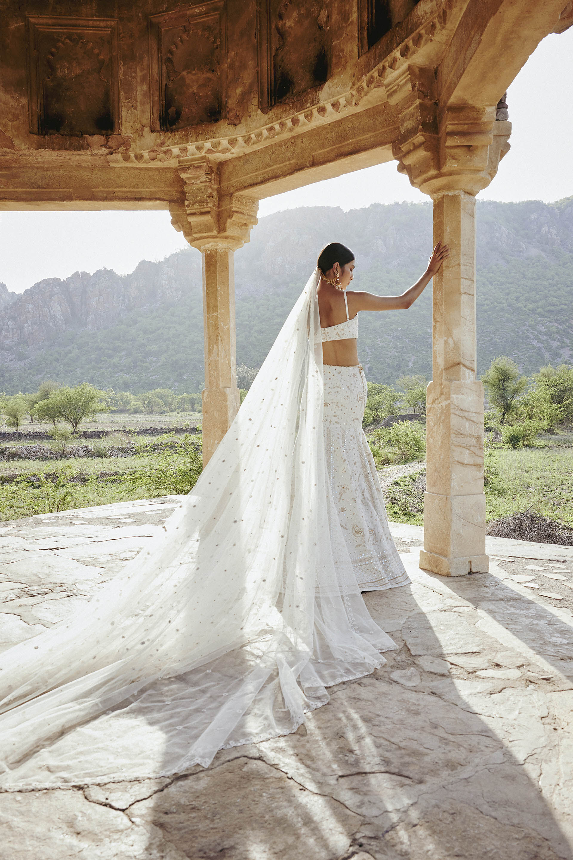 Silk skirt ivory cheap