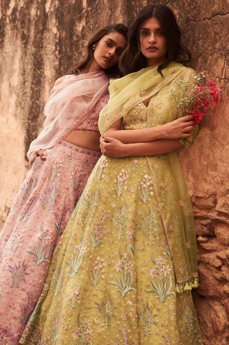 4 - Yaruhi Crop Top & Skirt Set – Lime, image 4