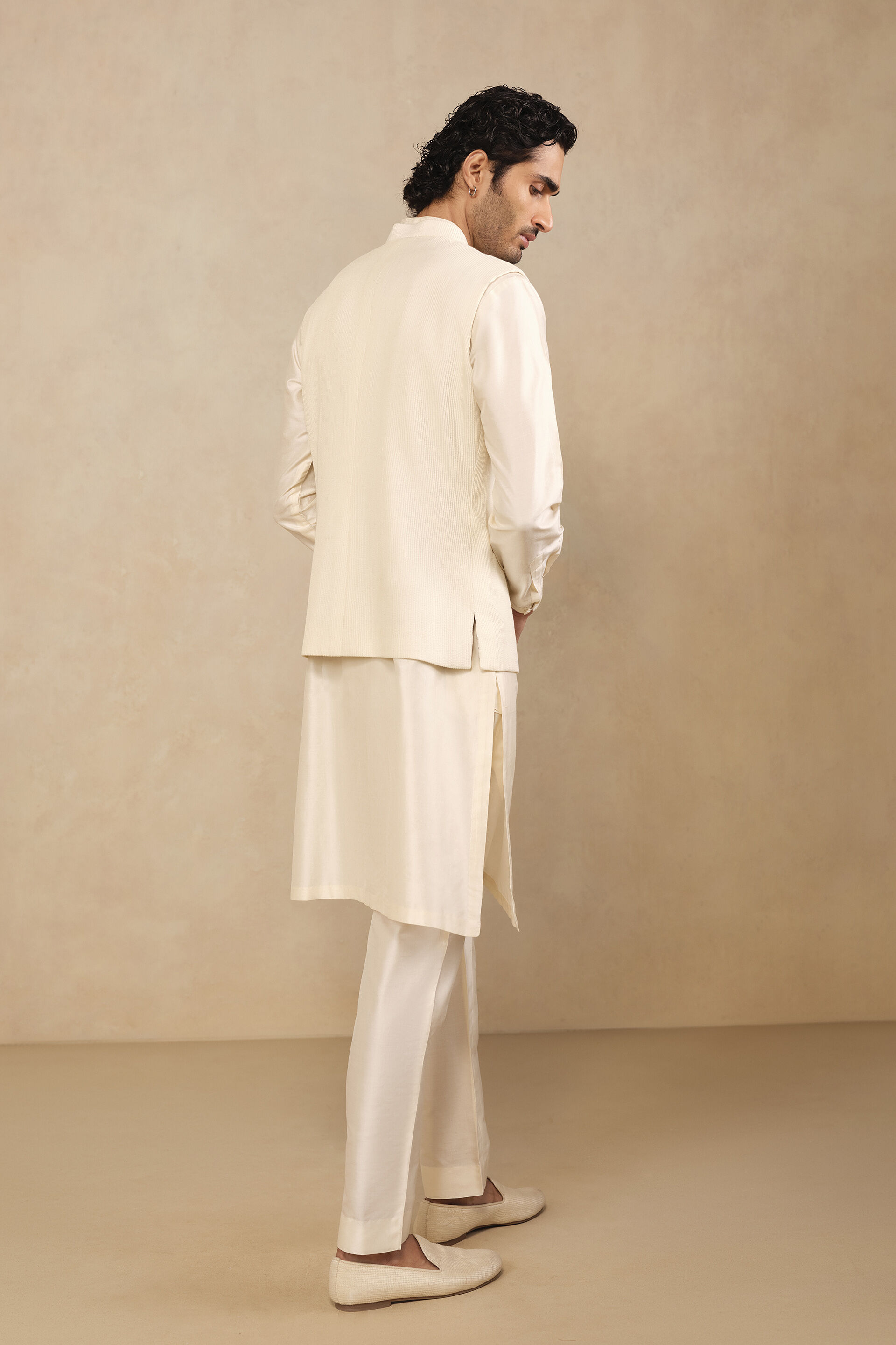 Akheel Nehru Jacket - Ivory