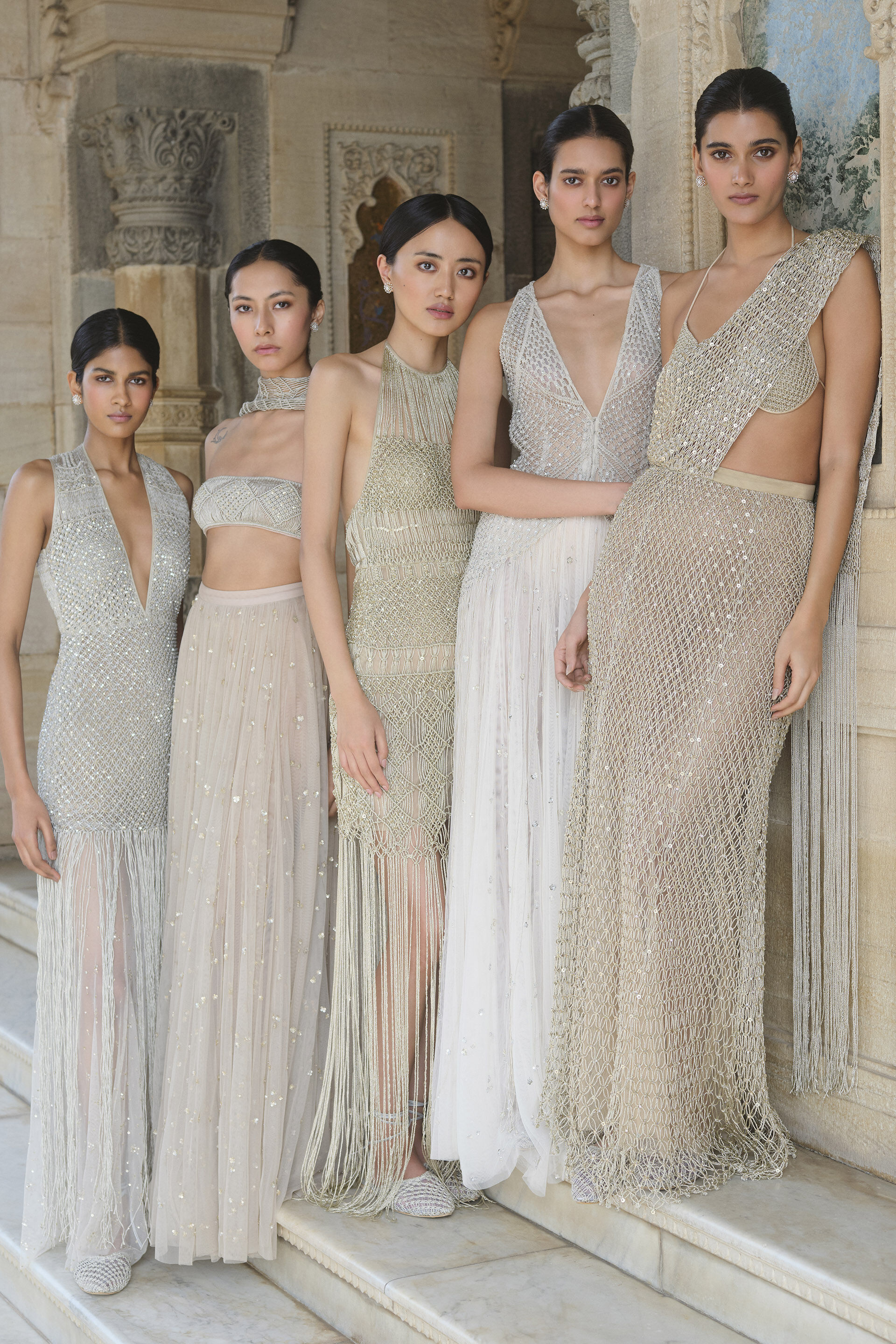 Dreamora Macrame Skirt Set - Silver, Silver, image 5