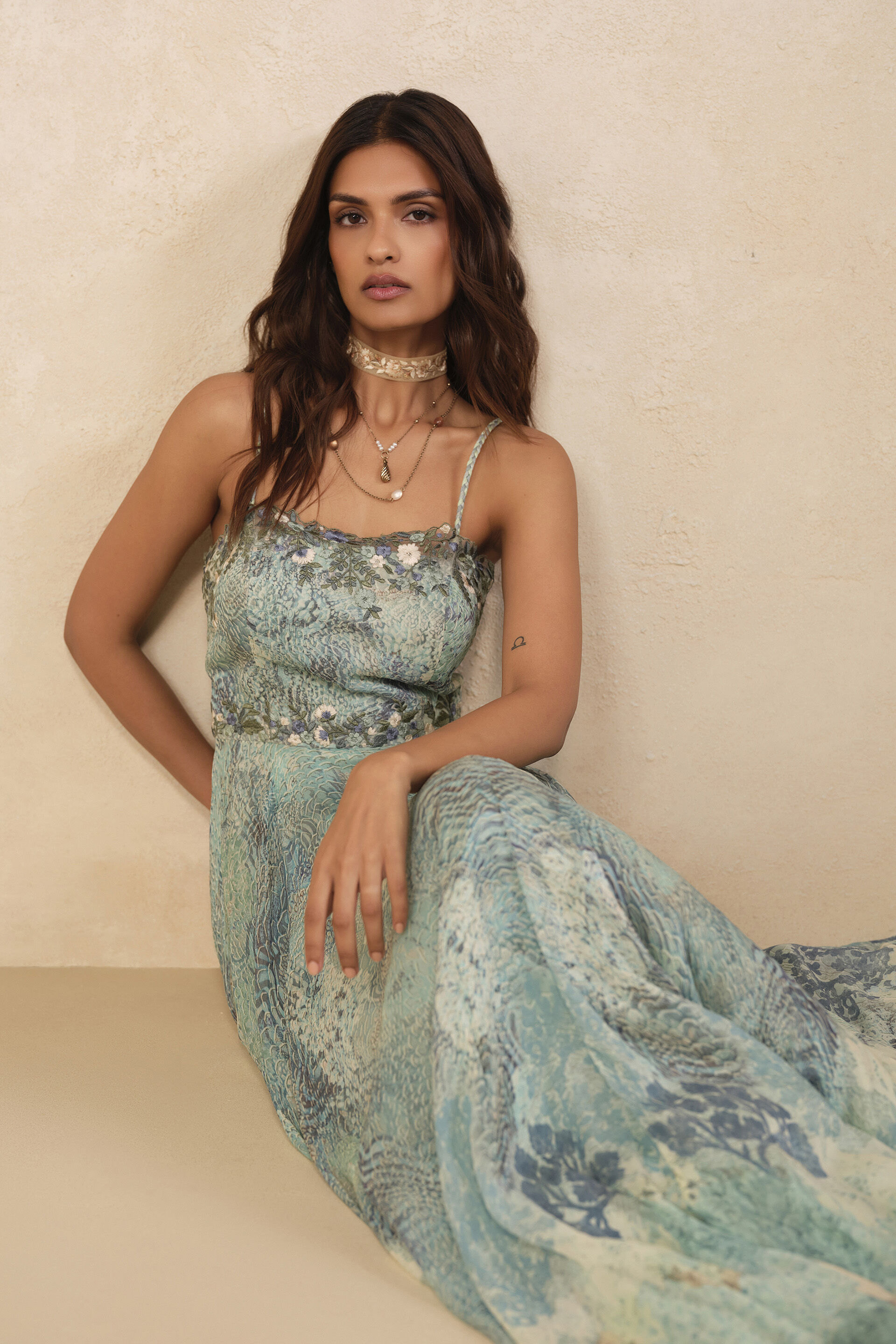 Fuji Bemberg Gown - Blue, Blue, image 4
