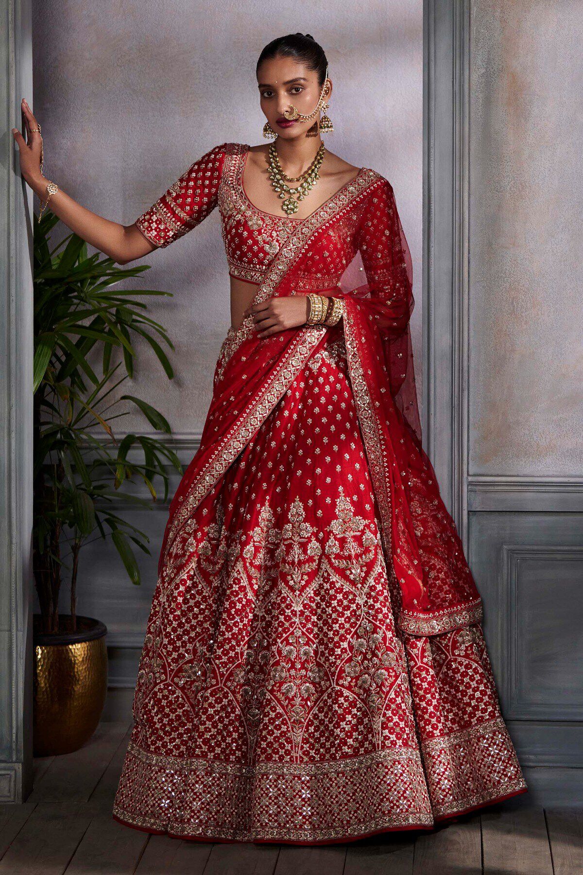 Lehenga Choli Red | Lehenga | Punjaban Designer Boutique