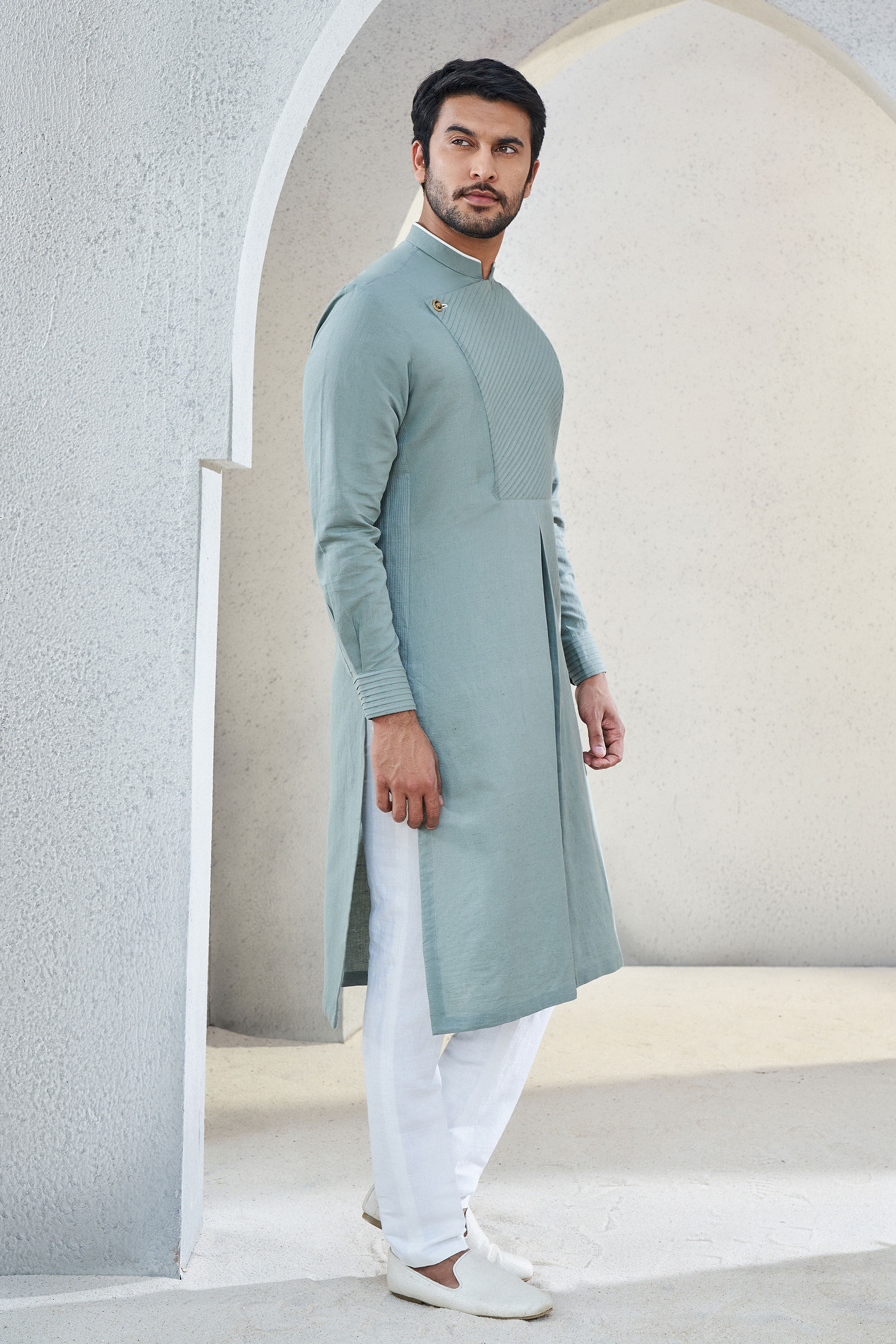 Faris Kurta - Olive, Olive, image 2