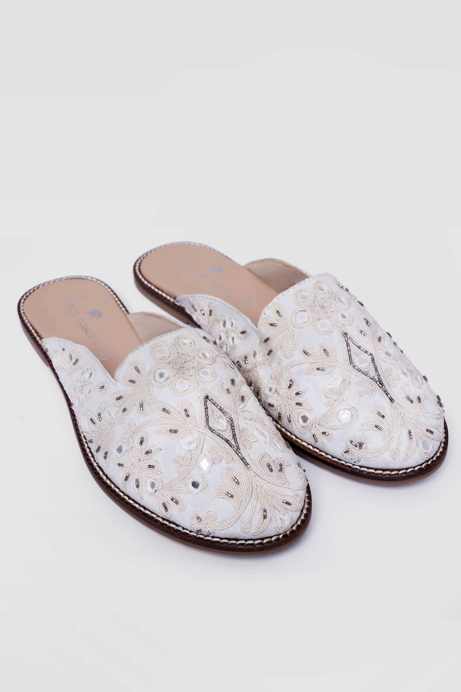 Sehba Mules - Ivory, Ivory, image 1