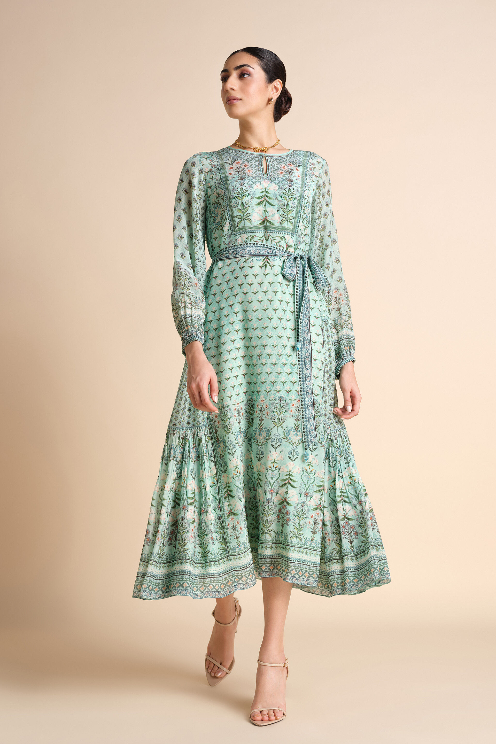 Tacoma Dress - Aqua, Aqua, image 5