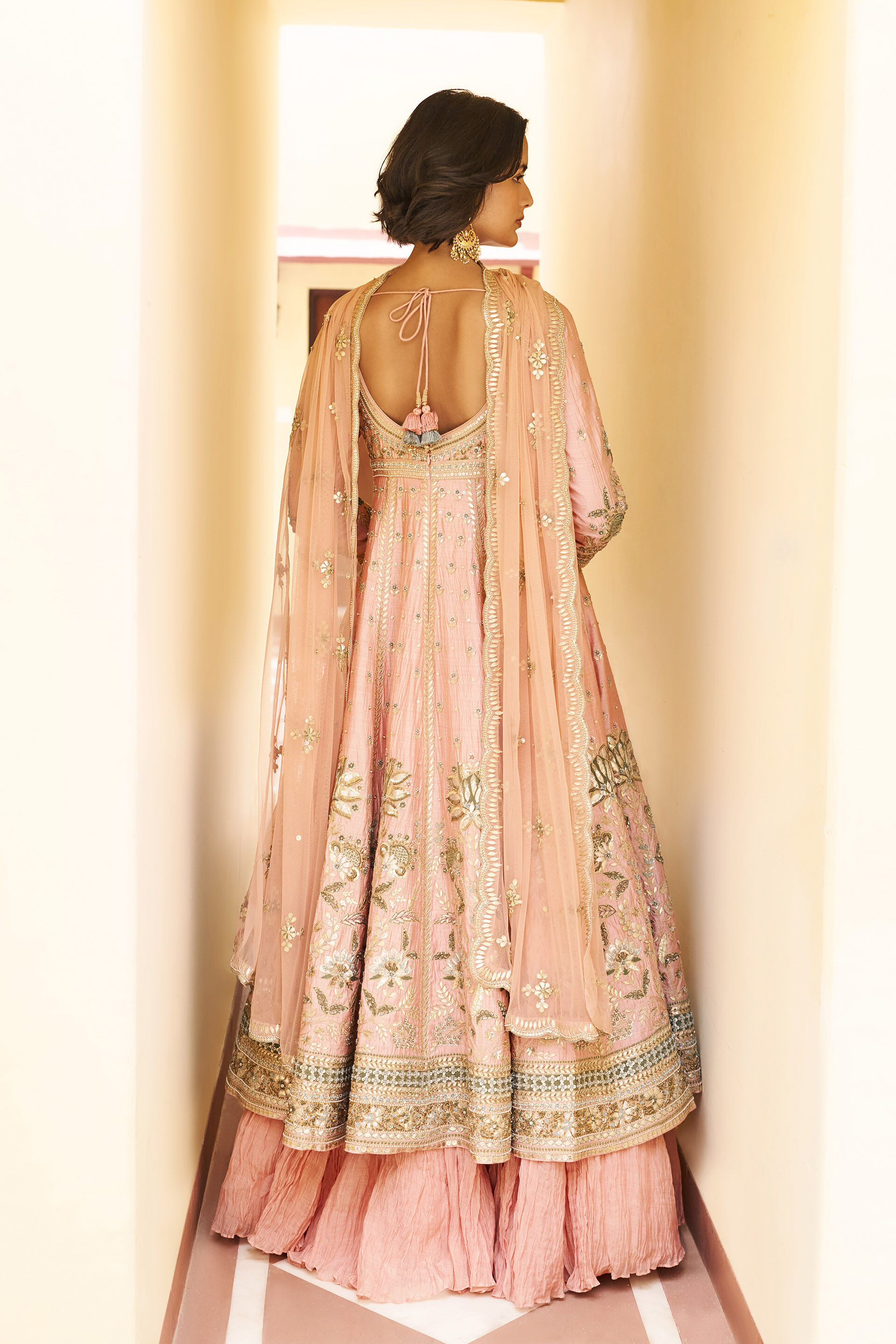 Beloved Gota Patti Anarkali Set - ​Blush