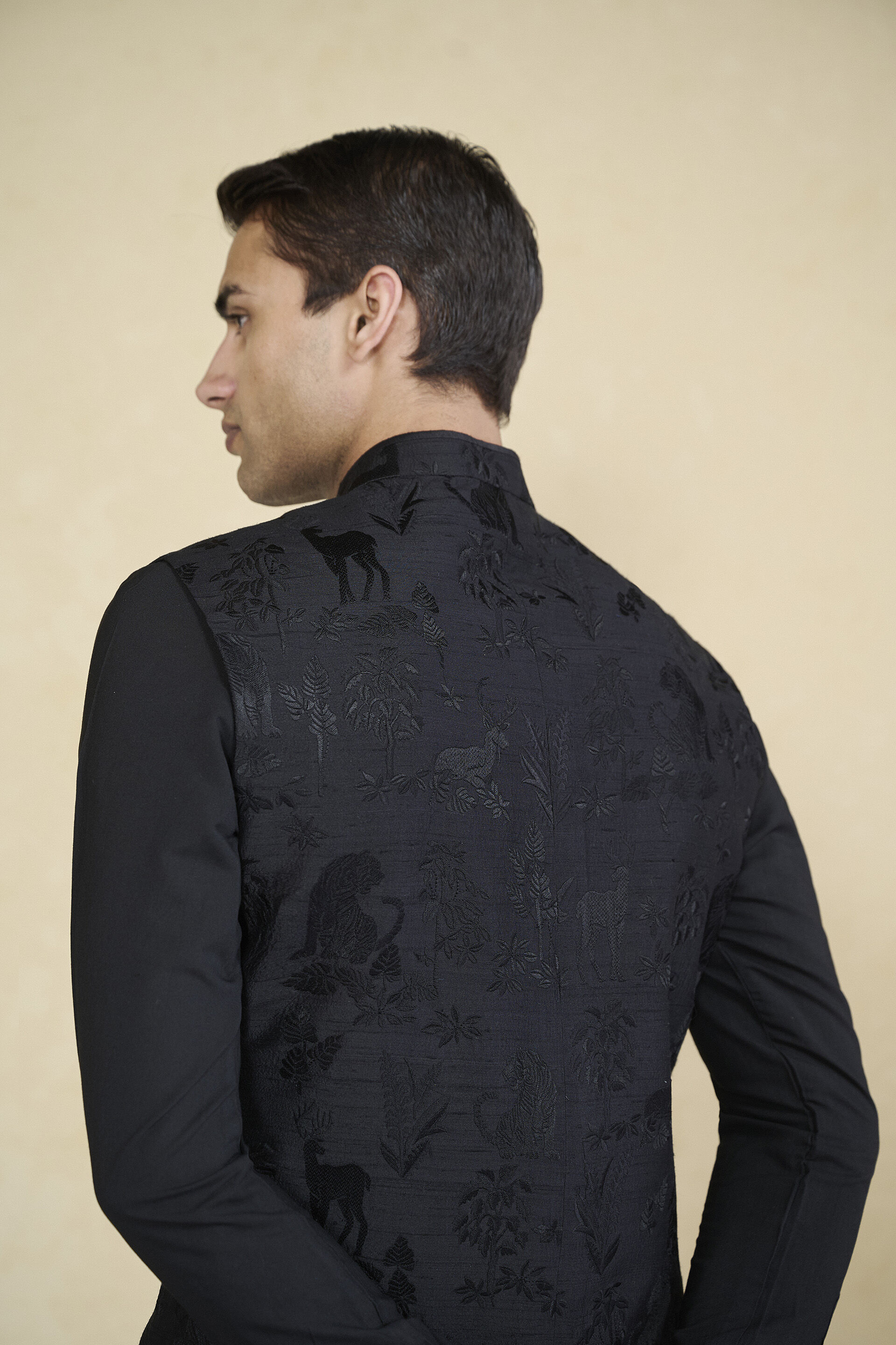 Nehru jacket full sleeves top