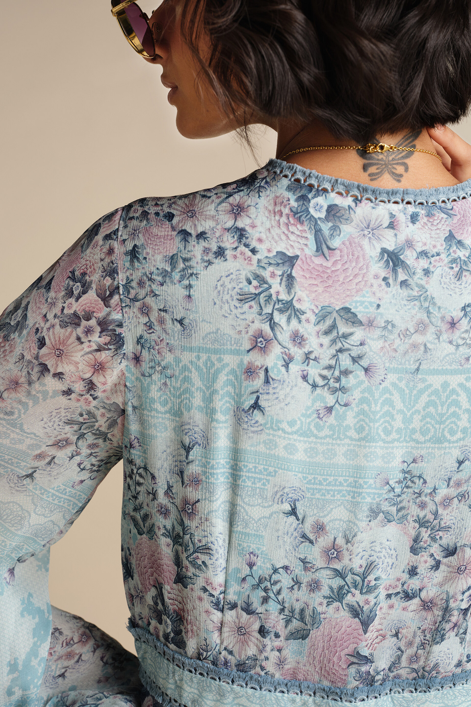 Damson Dress - Blue, Powder Blue, image 6