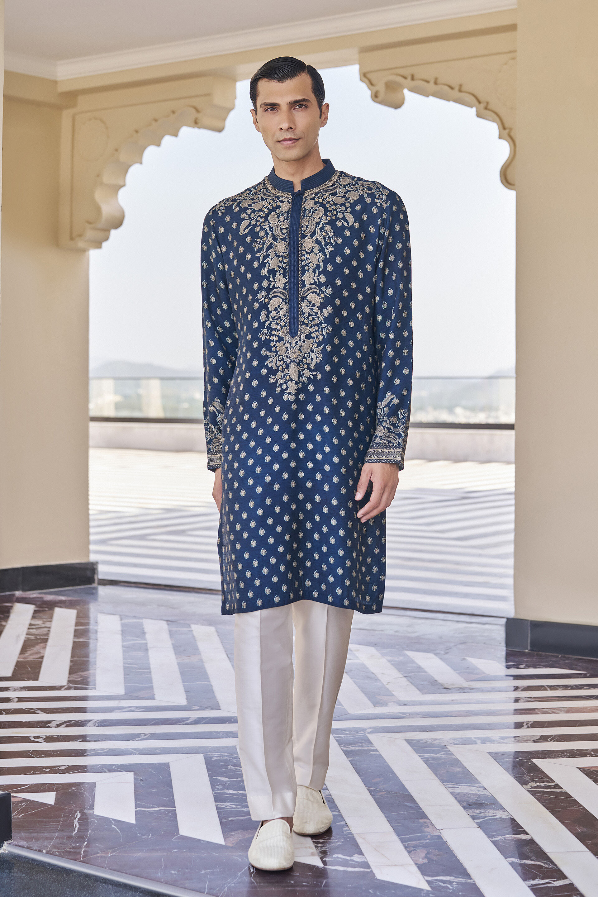 Nirav Indigo Kurta