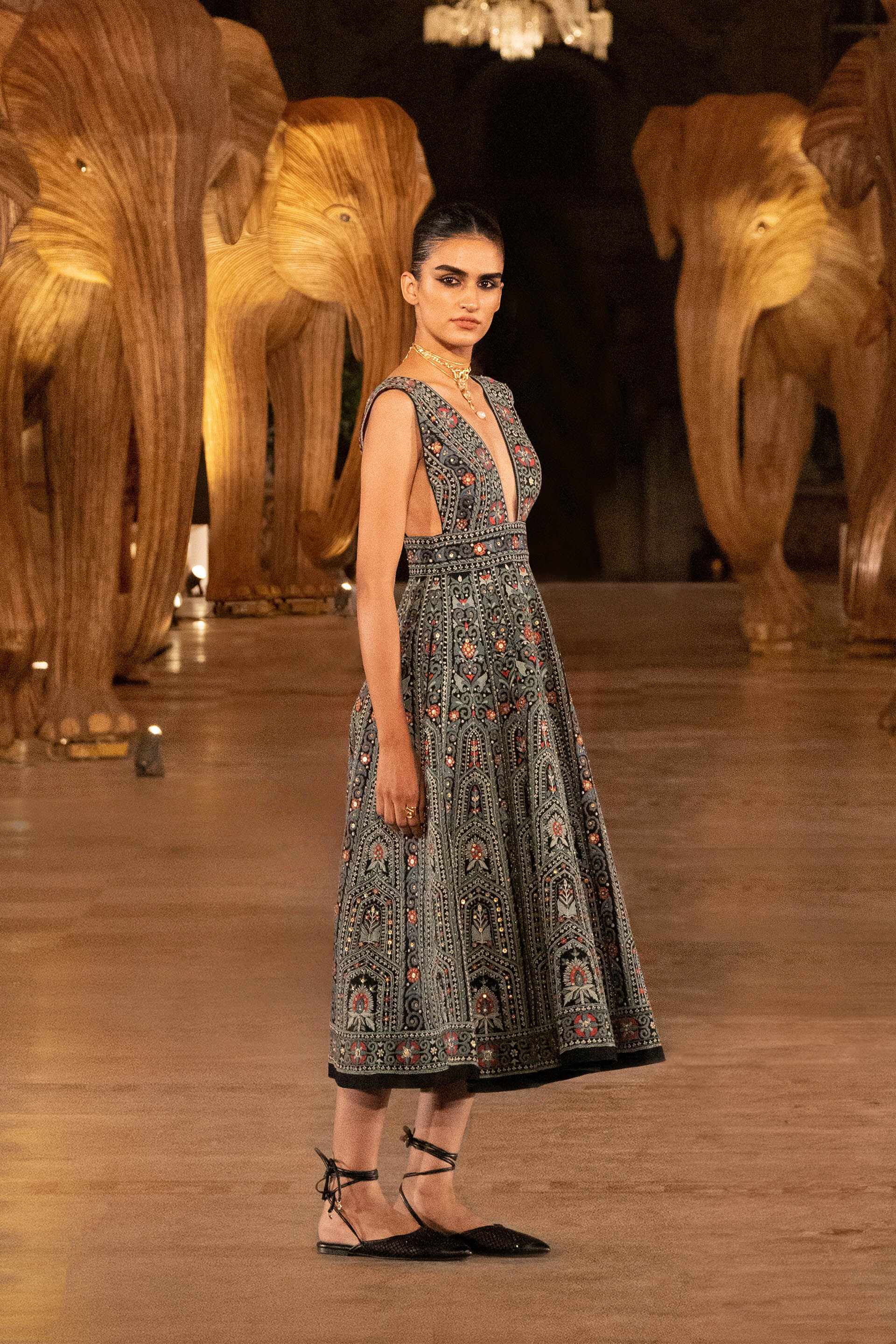 Buy Moonlit Melody Dress - Black for Women from Anita Dongre