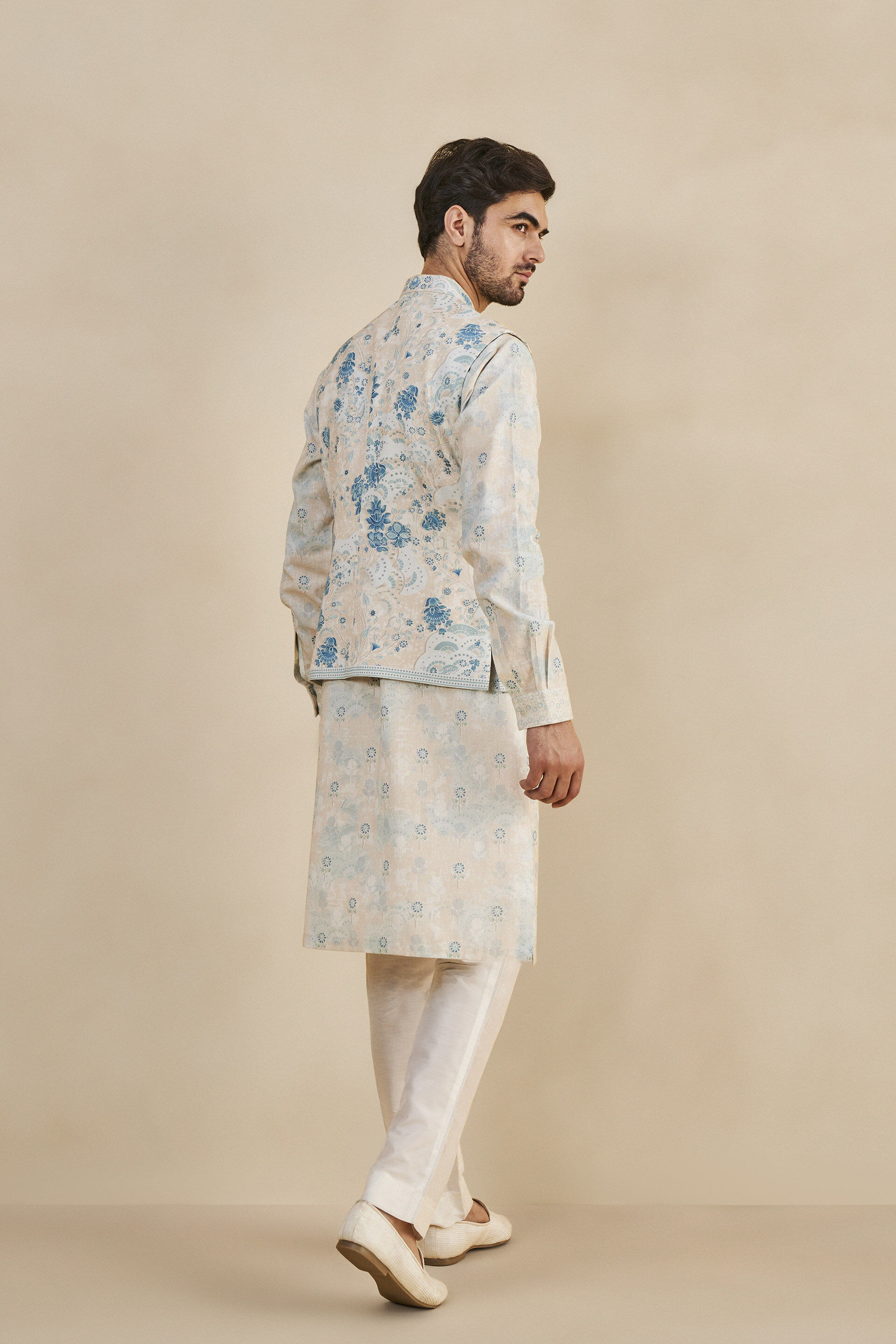 Azael Nehru Jacket - Blue