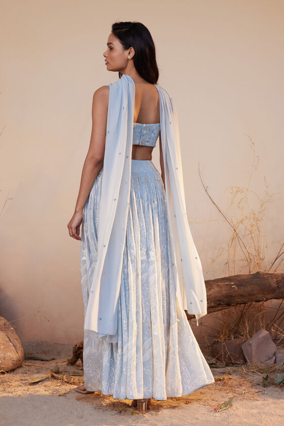 Ahlam Skirt Set - Powder Blue, Powder Blue, image 5