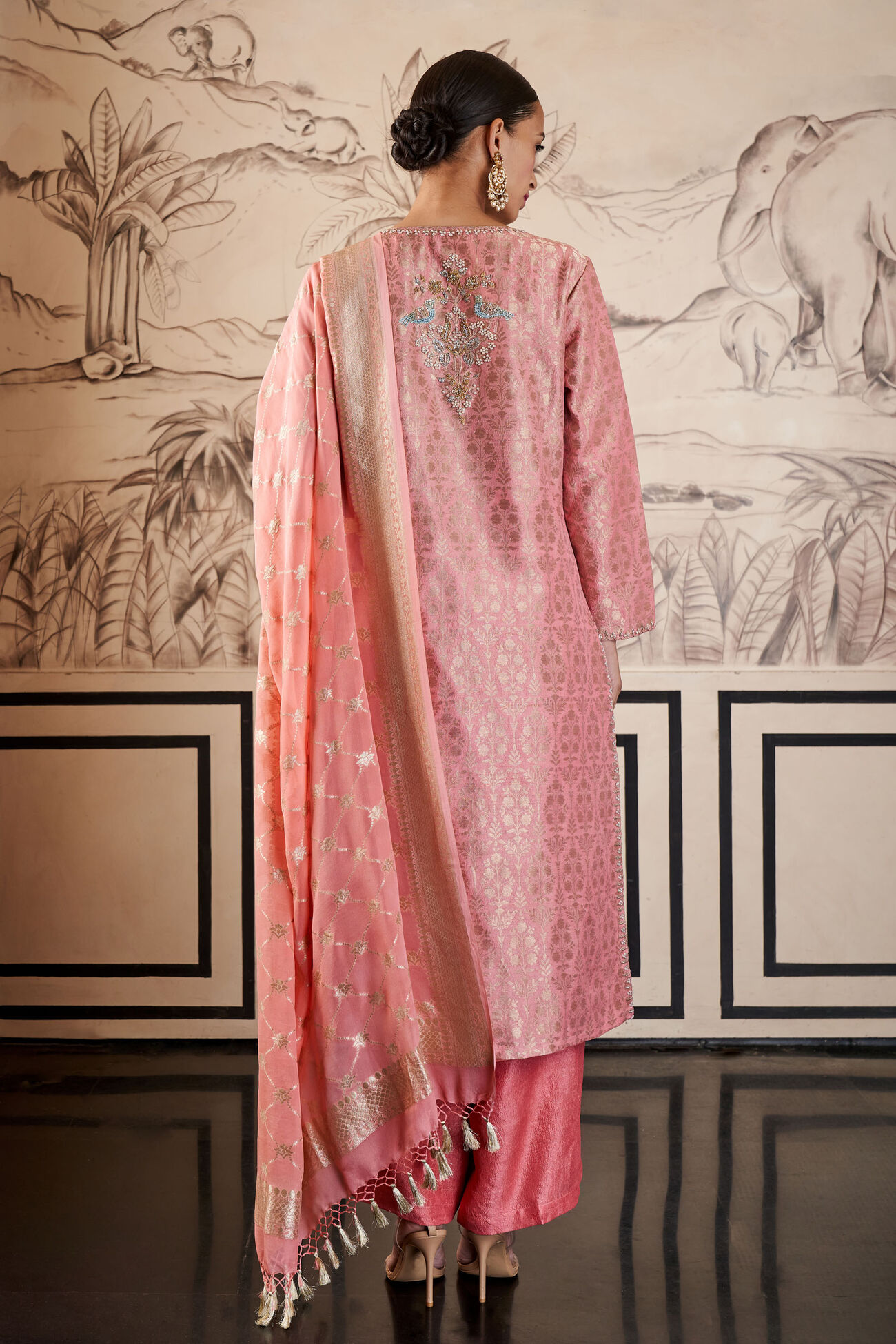 Hemani Kurta Set, Blush, image 3