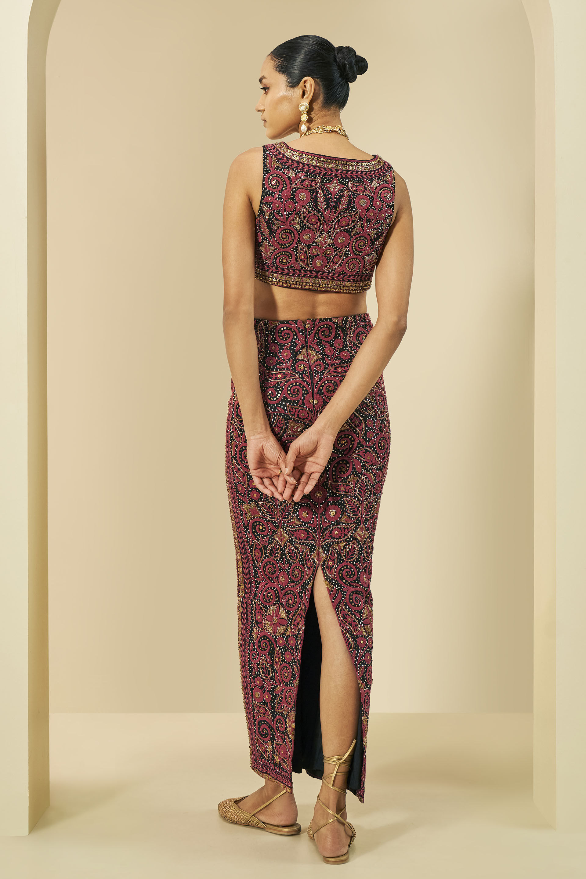 Silk skirt co ord online