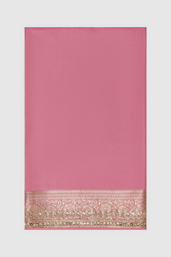 Manana Benarasi Saree - Pink, , image 6
