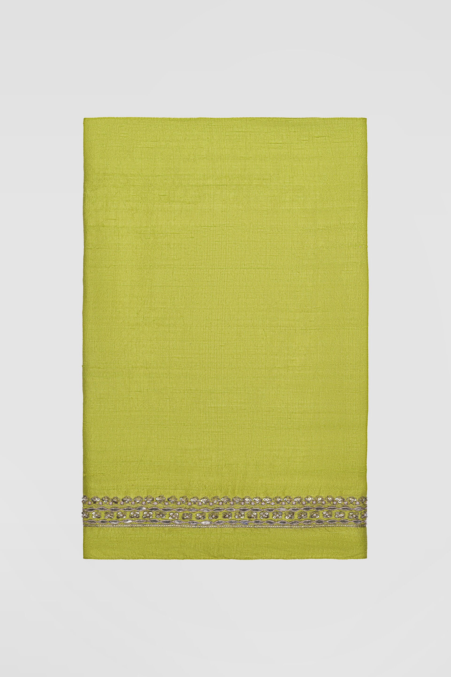 Tajanae Gota Patti Saree, Lime, image 9