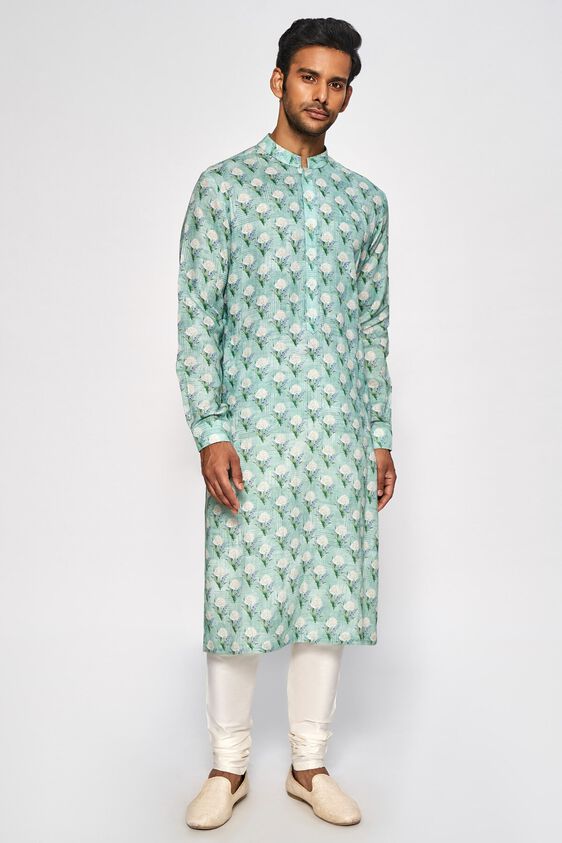 4 - Akarsh Kurta – Sea Green, image 4