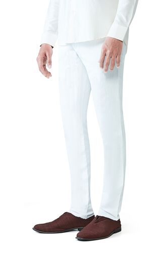 2 - White Linen Trousers, image 2