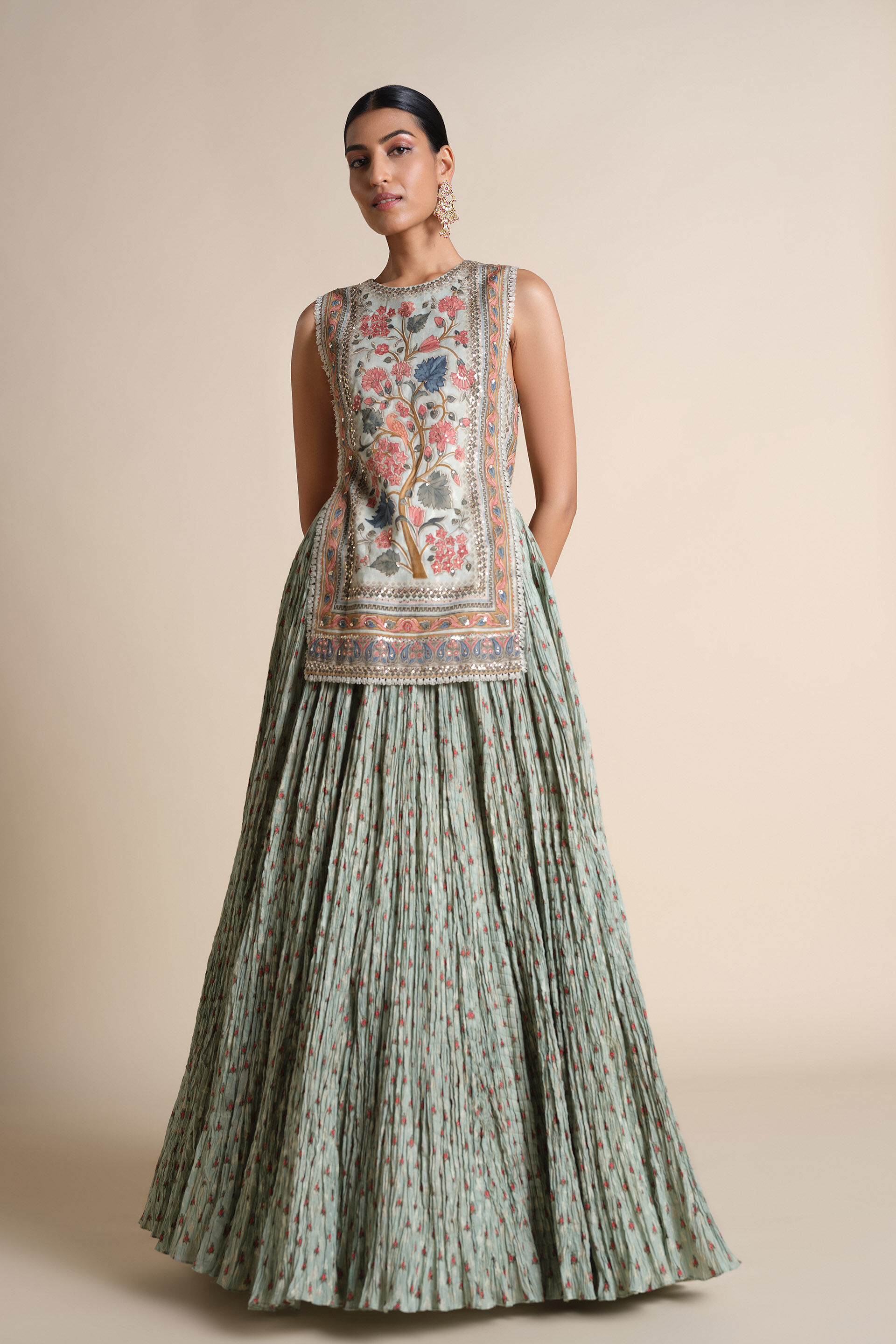 Azza Skirt Set - Sage, Sage, image 5