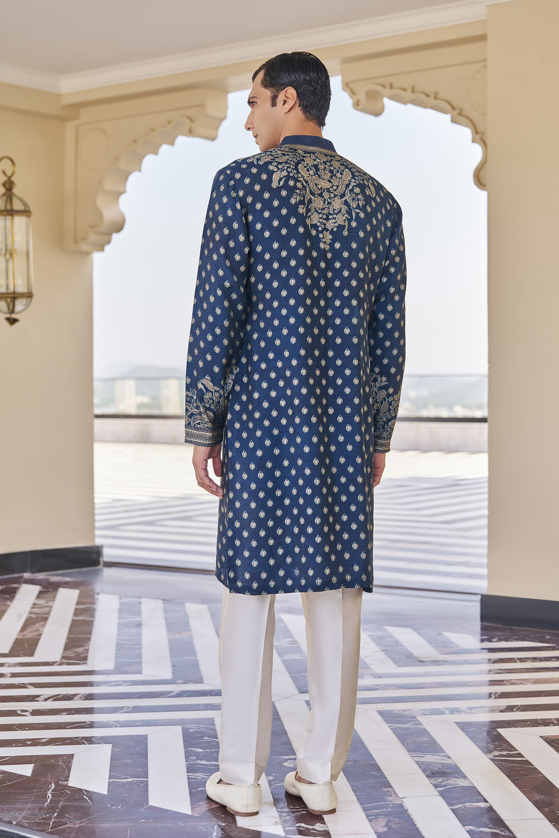 Nirav Indigo Kurta
