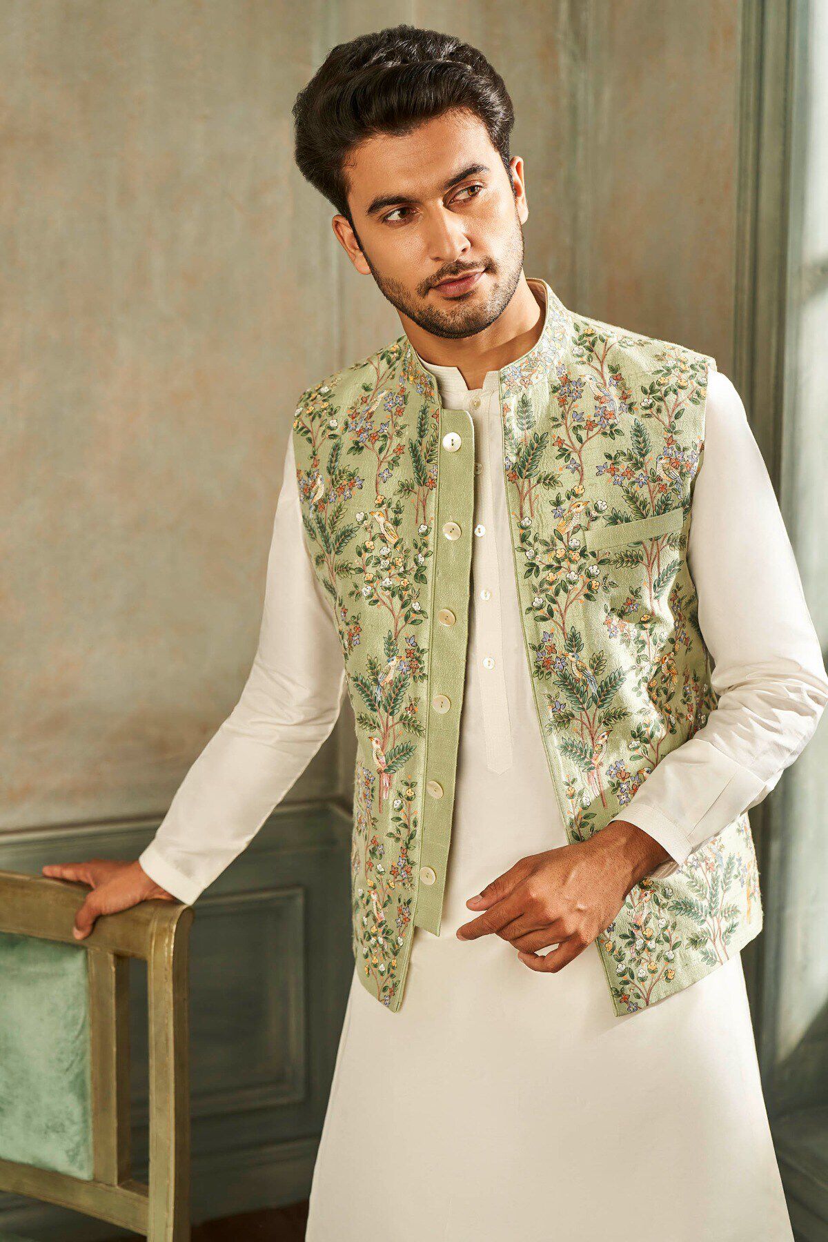 Chhay Bandi- Sage Green, Sage Green, image 4