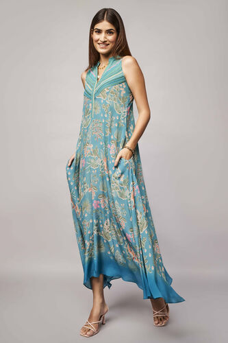Faiza Dress, Blue, image 2
