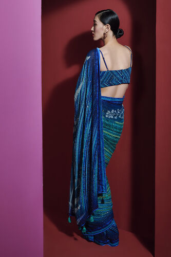 Chimera Saree - Blue, , image 5