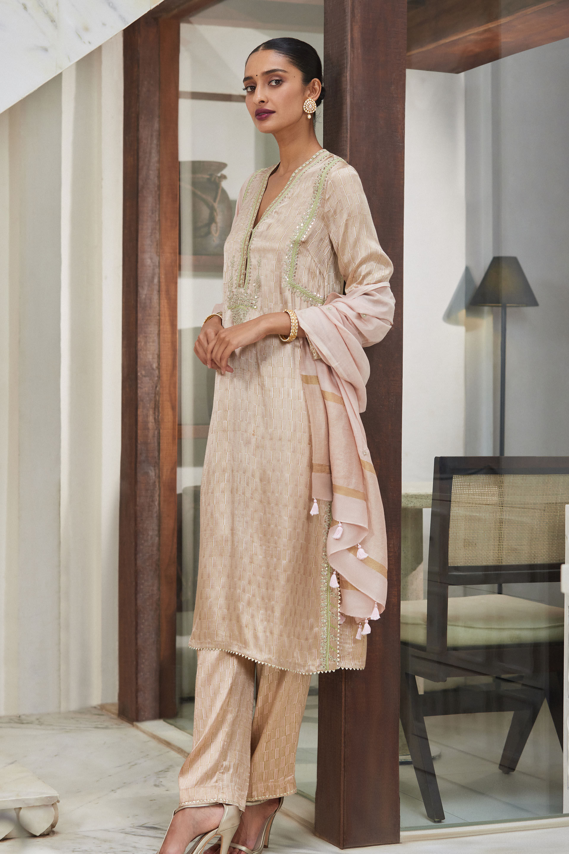 Khwaab Suit Set - Blush