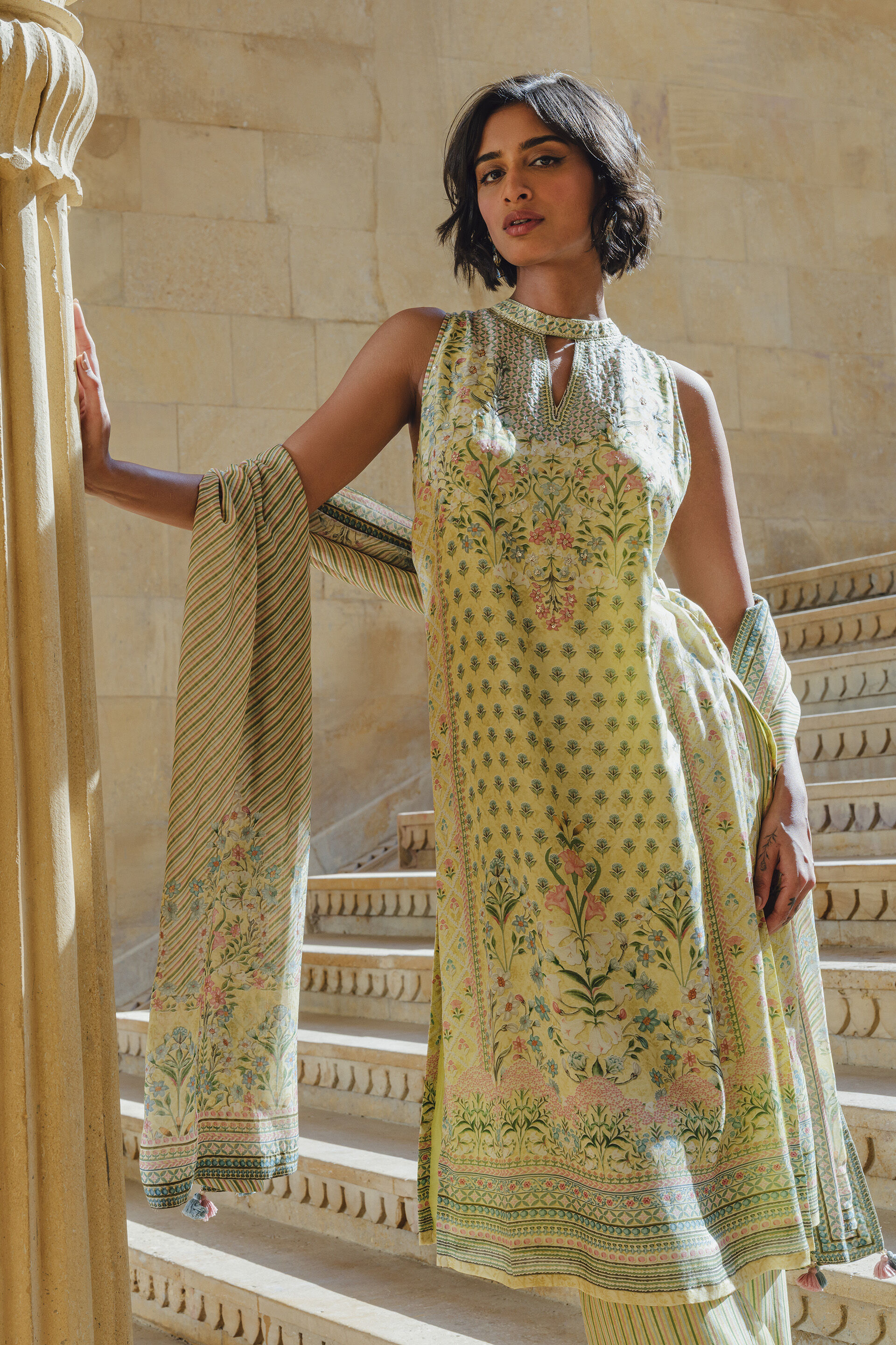 Noemi Suit Set - Yellow, Yellow, image 4