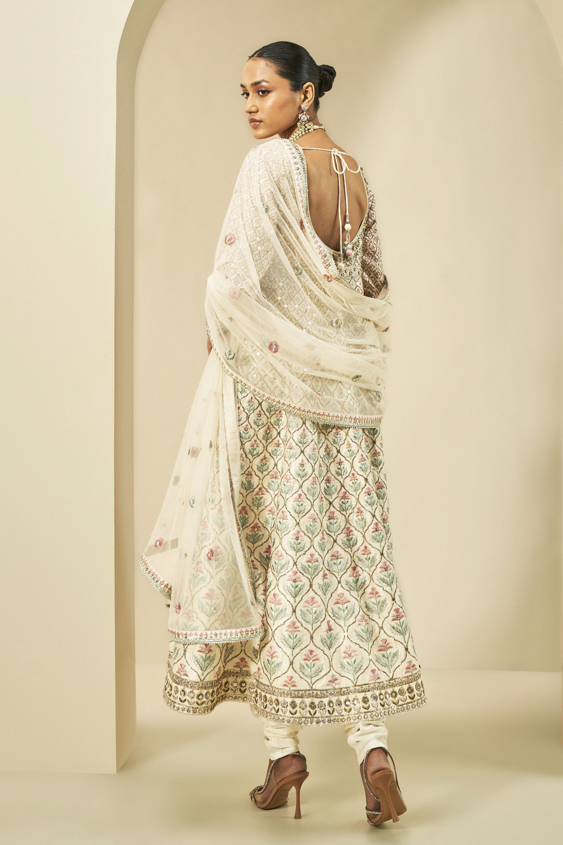 Cream anarkali kurta cheap