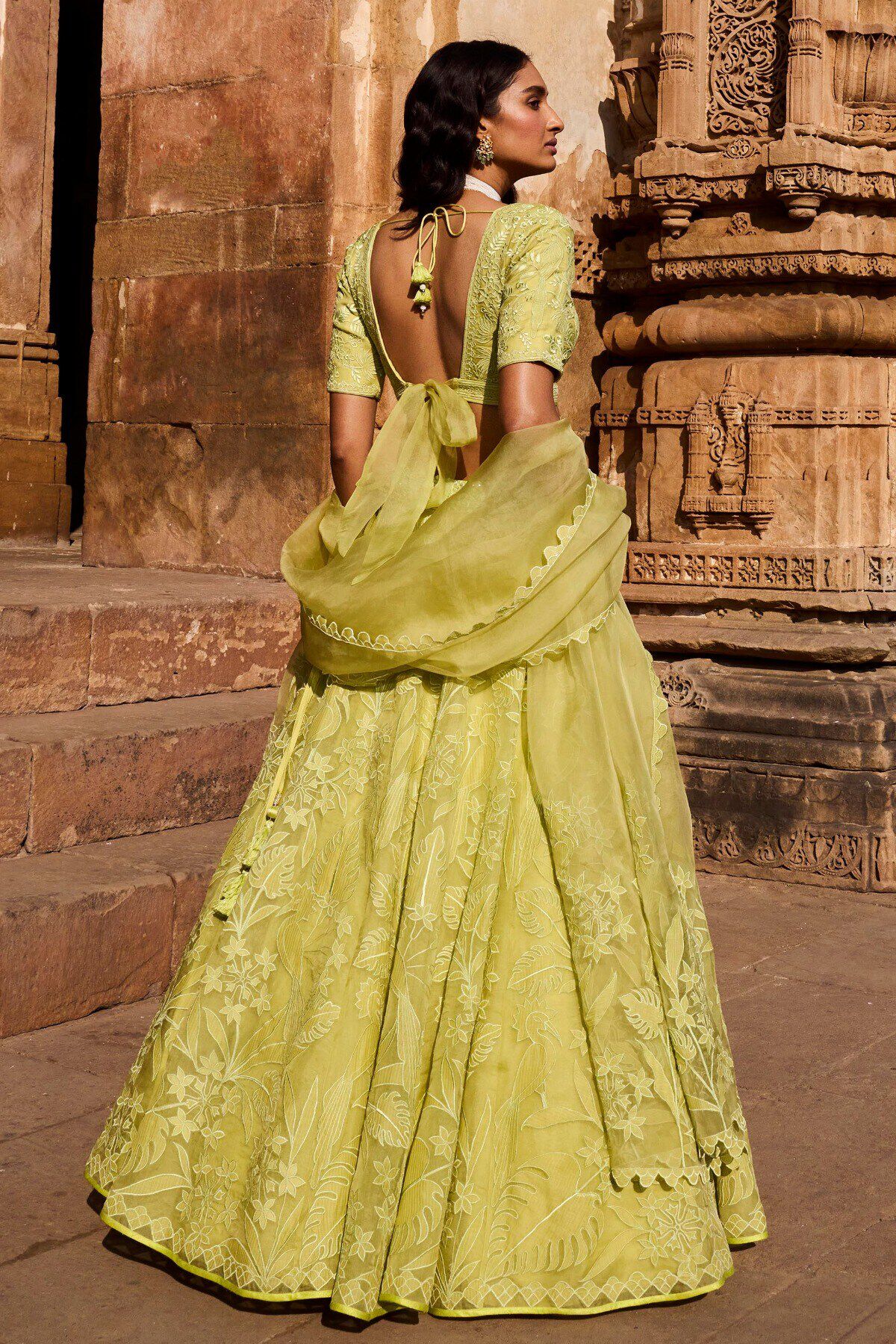 Anita dongre gota patti lehenga shop