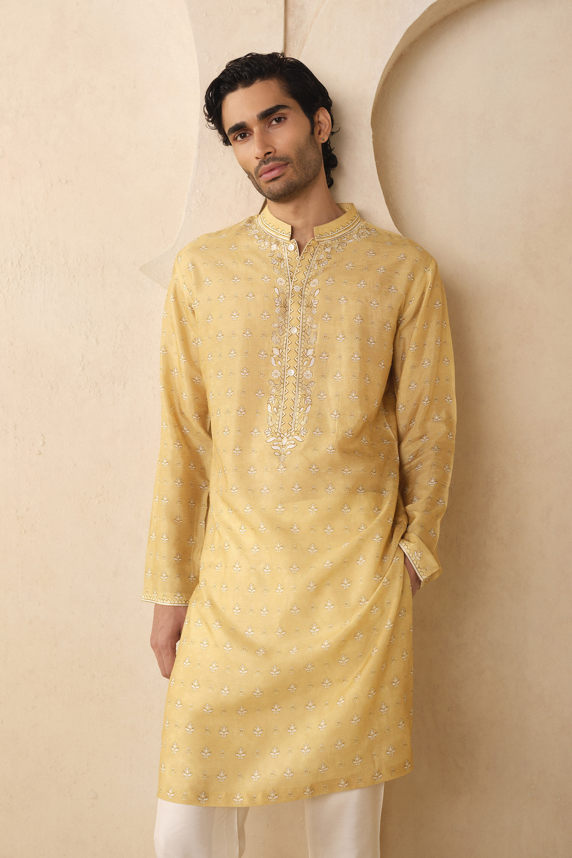 Almog Kurta - Mustard, Mustard, image 4