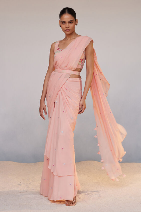 Asterope Saree, Pink, image 2
