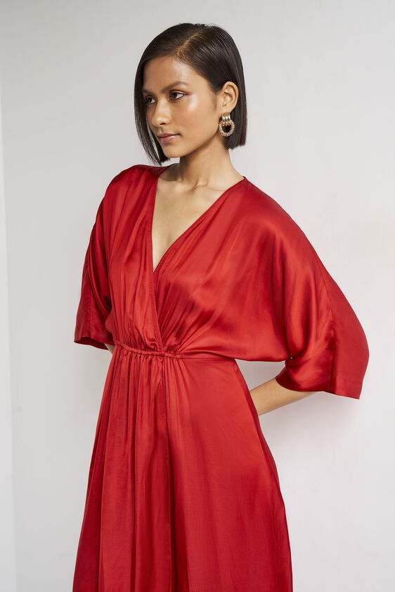 Delaney Dress, Red, image 4