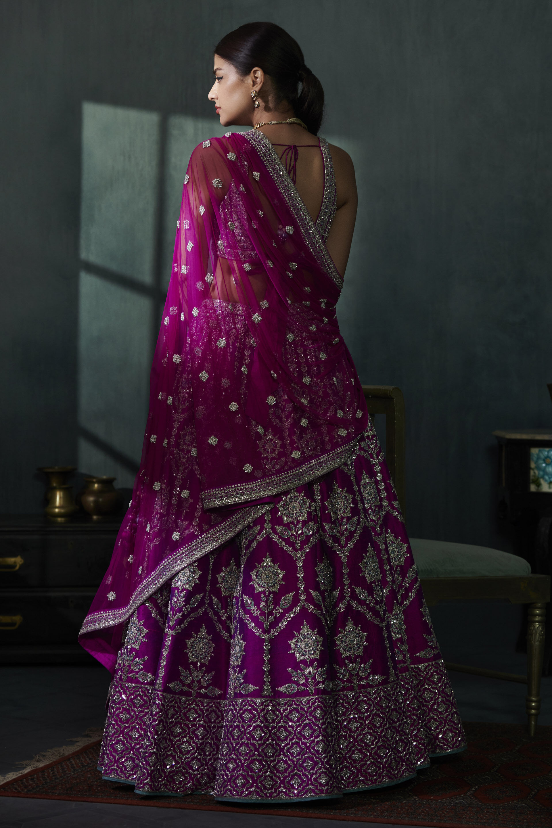 Violet shop bridal lehenga