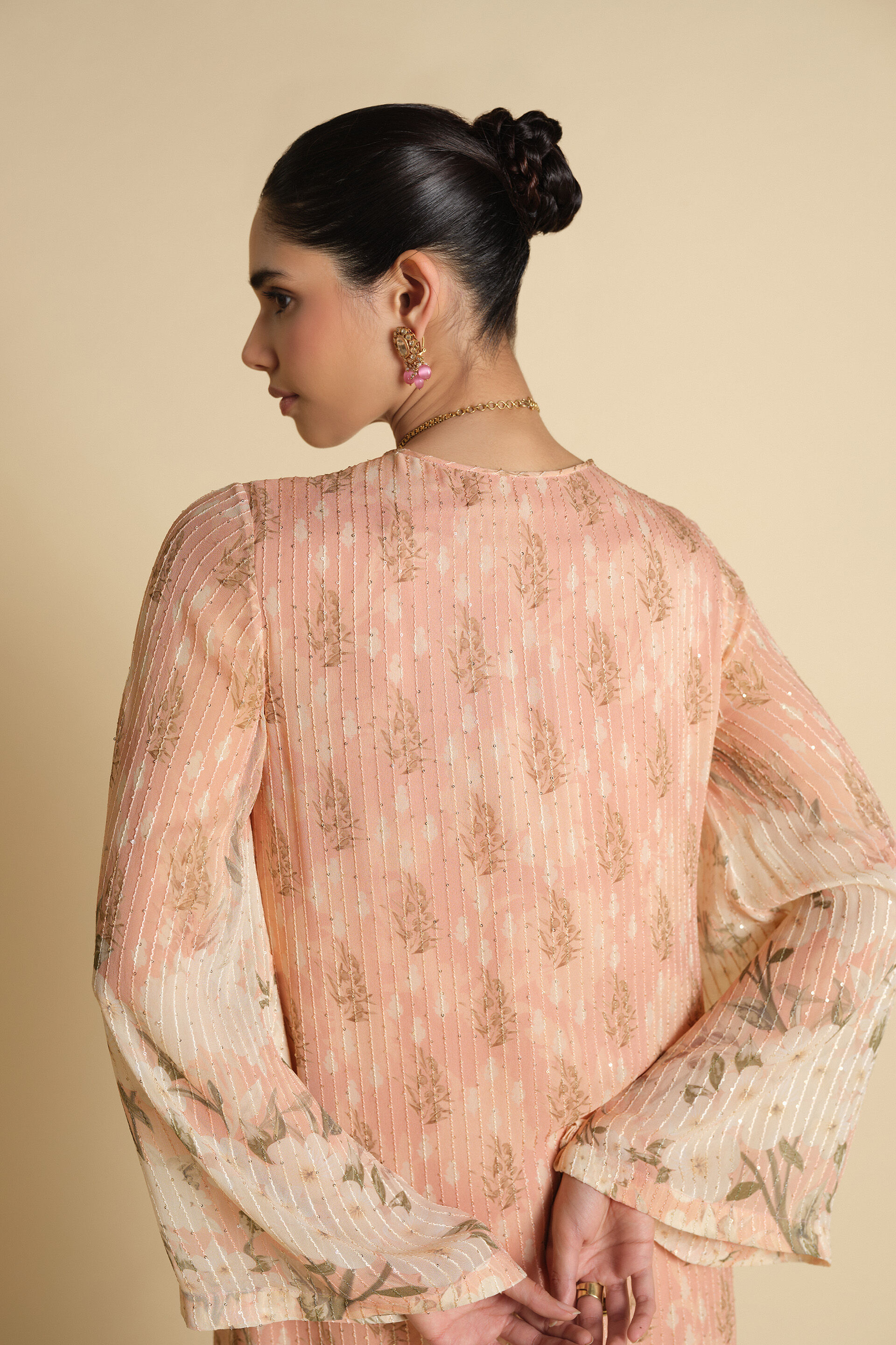 Miral Emroidered Kaftan - Blush, Blush, image 5