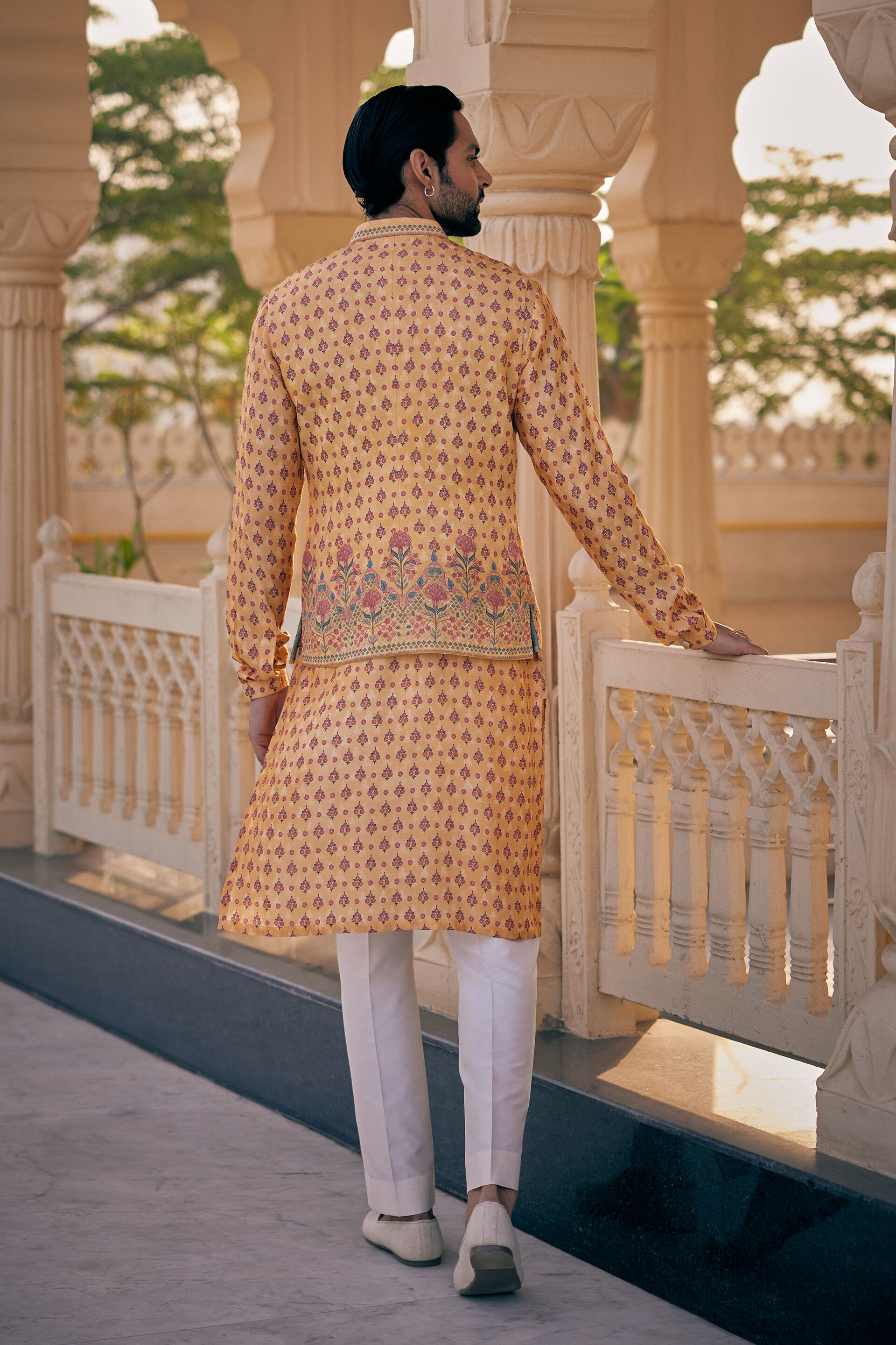 Ashmayu Nehru Jacket - Mustard