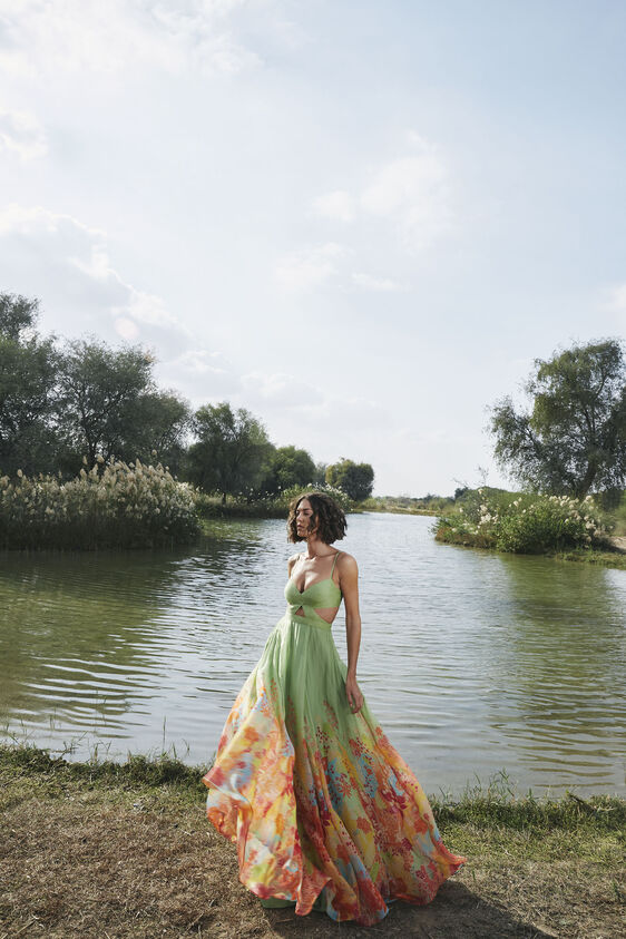 Oasis Gown, Lime, image 1